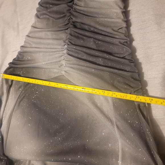 Silver/gray long evening dress - Picture 7 of 7